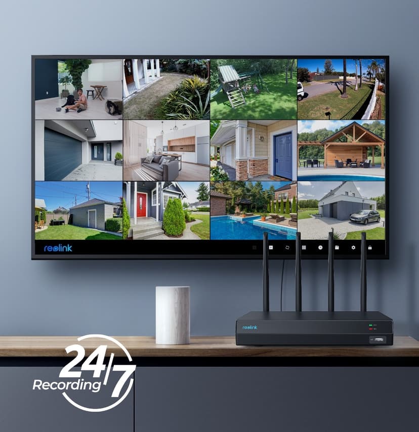 Reolink RLN12W 12-Kanal 4K UHD Wi-Fi 6 NRV Inkl 2GB HDD