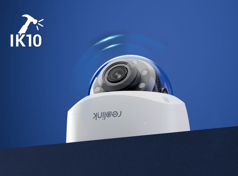 Reolink RLC-843A 8MP AI PoE Dome IK10 -kamera 3-pack