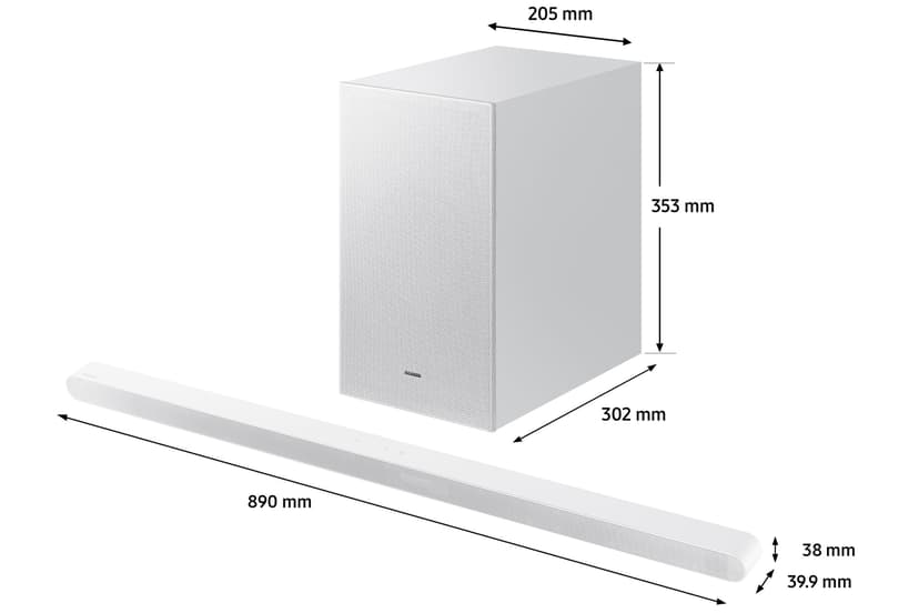 Samsung HW-S711D Soundbar Vit