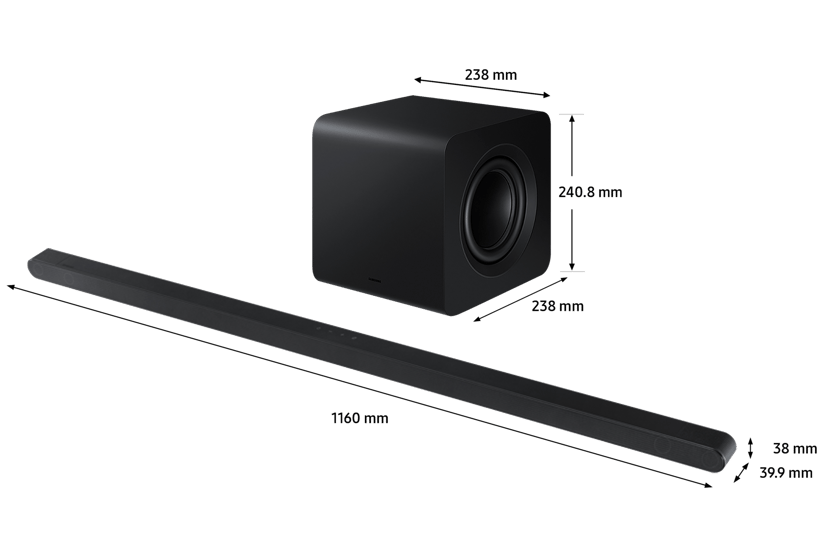 Samsung HW-S810D Soundbar Svart, Titan