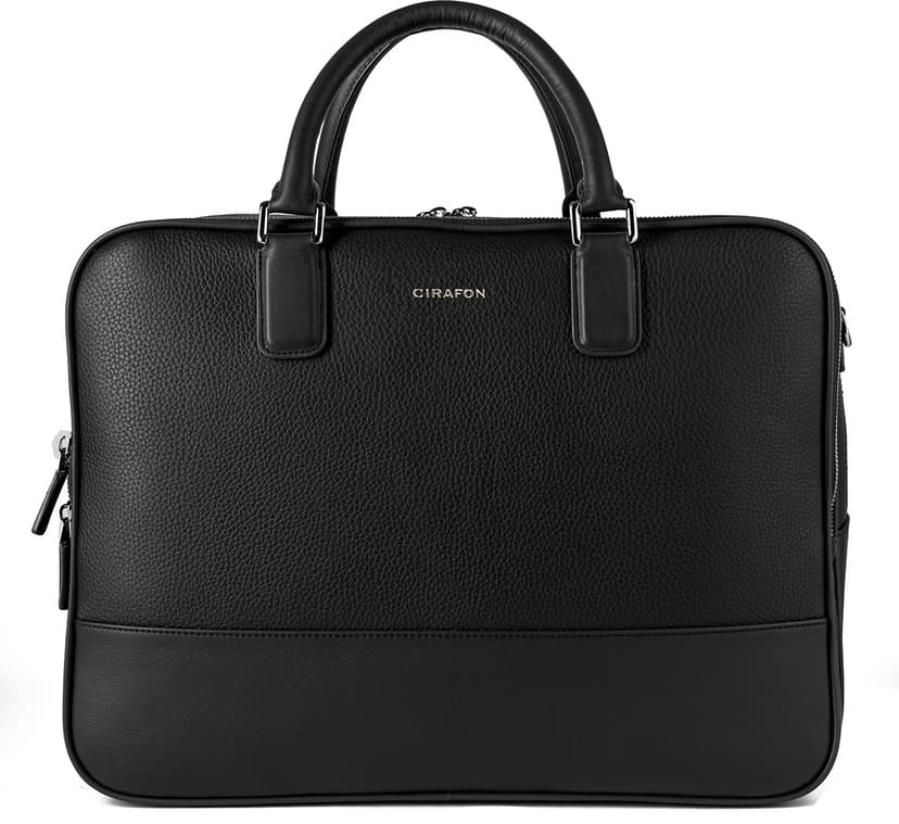 Cirafon Barolo Grande Nahkalaukku – Sopii kannettaville tietokoneille jopa 16" 16" Aito nahka Musta