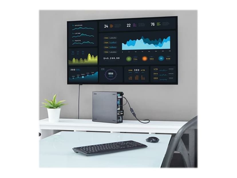 Startech HDMI to DisplayPort Converter Musta