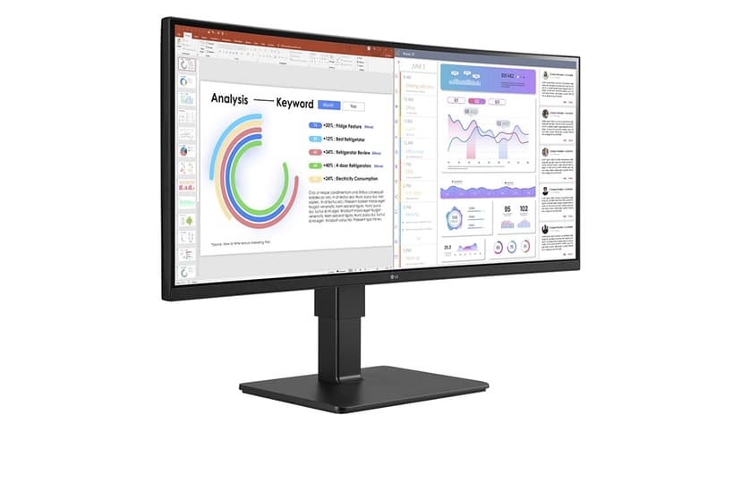 LG 34BQ77QC-B computer monitor 86,4 cm (34") 3440 x 1440 Pixels UltraWide Dual Quad HD LCD Zwart 34" 3440 x 1440pixels IPS 21:9 60Hz
