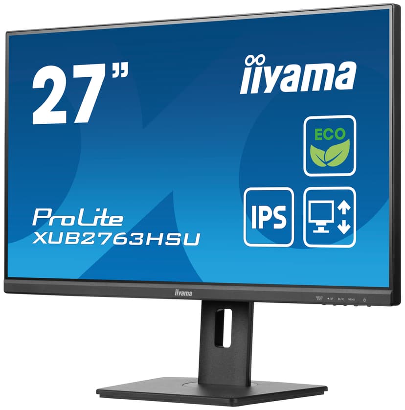 iiyama ProLite XUB2763HSU-B1 computer monitor 68,6 cm (27") 1920 x 1080 Pixels Full HD LED Zwart 27" 1920 x 1080pixels IPS 16:9 100Hz