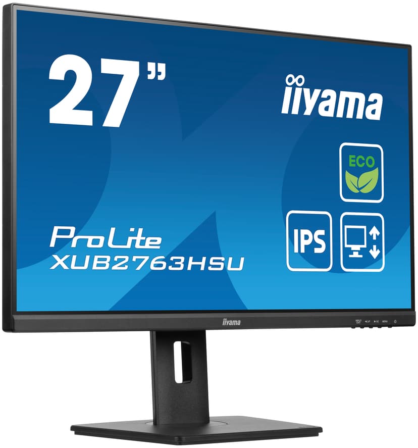 iiyama ProLite XUB2763HSU-B1 computer monitor 68,6 cm (27") 1920 x 1080 Pixels Full HD LED Zwart 27" 1920 x 1080pixels IPS 16:9 100Hz