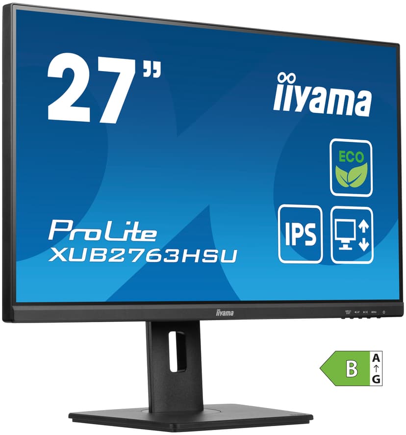 iiyama ProLite XUB2763HSU-B1 computer monitor 68,6 cm (27") 1920 x 1080 Pixels Full HD LED Zwart 27" 1920 x 1080pixels IPS 16:9 100Hz