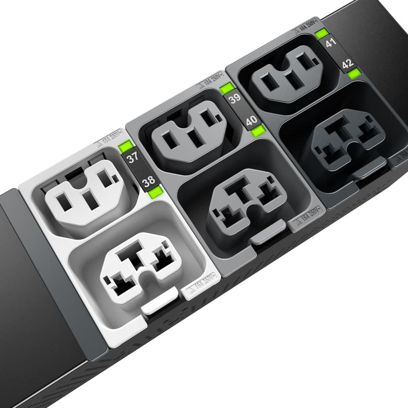 APC APDU10150SW - Switched, 0U, 32A, 230V, 20x C13/15 + 20x C13/15/19/21, IEC309 32A stekker
