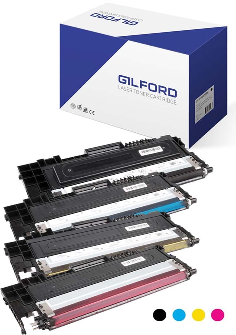 Gilford DT-PH2073# tonerpatron 1 stykker Kompatibel Sort, Cyan, Fiolblå, Gult