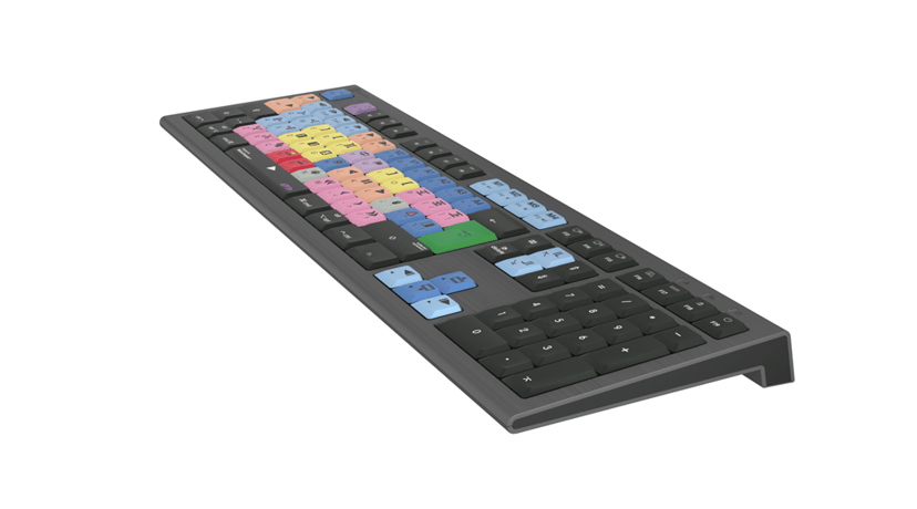 Logickeyboard LKB-MCOM4-A2M-UK tastatur Spilling USB QWERTY Engelsk Svart Kablet Engelsk