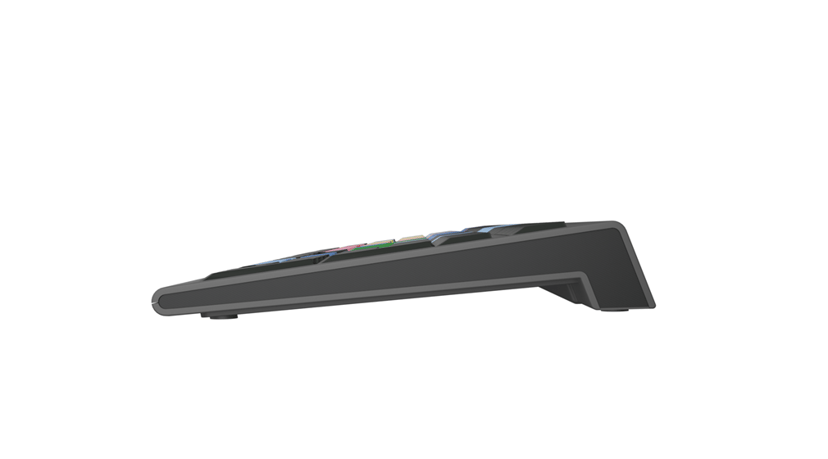 Logickeyboard LKB-MCOM4-A2M-UK näppäimistö Pelaaminen USB QWERTY englanti Musta Langallinen Englanti