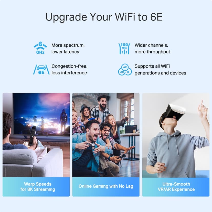 TP-Link Deco XE75 Pro Wi-Fi 6E AXE5400 Mesh 3-Pack