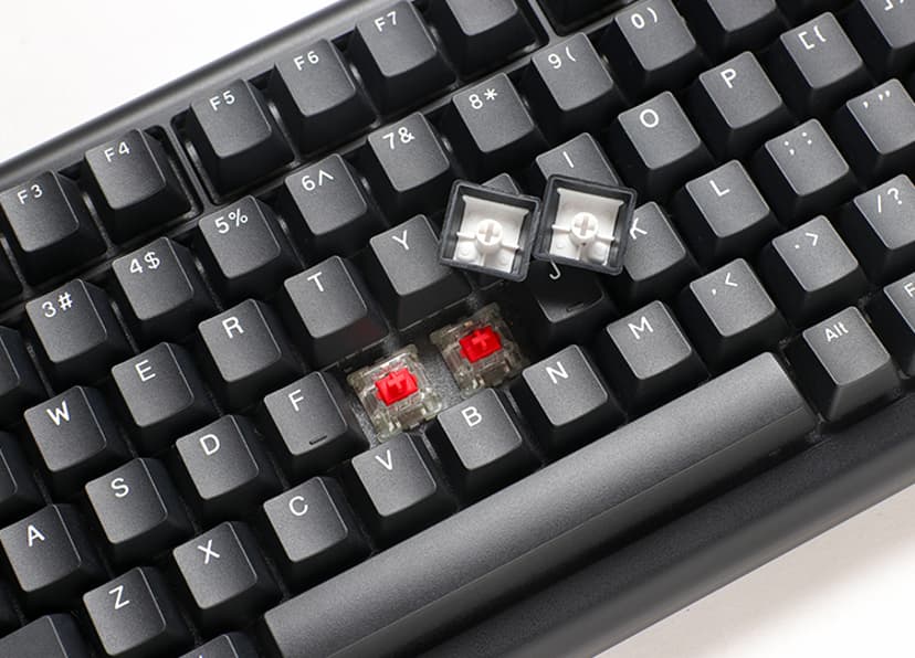 Ducky Tinker 75 Prebuilt Iso Black Mx Cherry Blue Kabel Cherry MX Blue Nordisk
