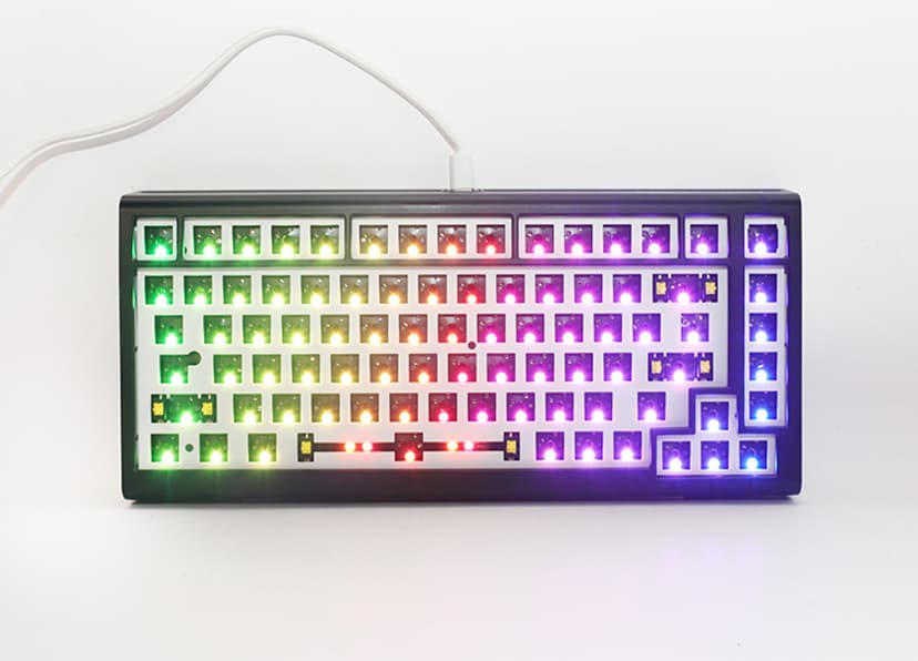 Ducky Tinker 75 Prebuilt Iso Black Mx Cherry Blue Kabel Cherry MX Blue Nordisk