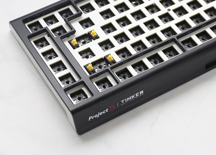 Ducky Tinker 75 Prebuilt Iso Black Mx Cherry Blue Kabel Cherry MX Blue Nordisk