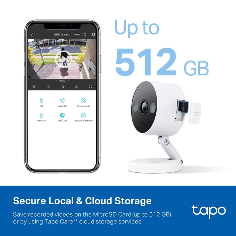 TP-Link Tapo C120 Indoor/Outdoor Home Security W-Fi Camera