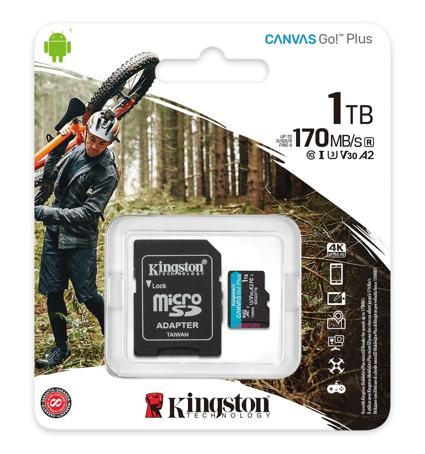 Kingston Canvas GO! Plus 1000GB MicroSD UHS-I