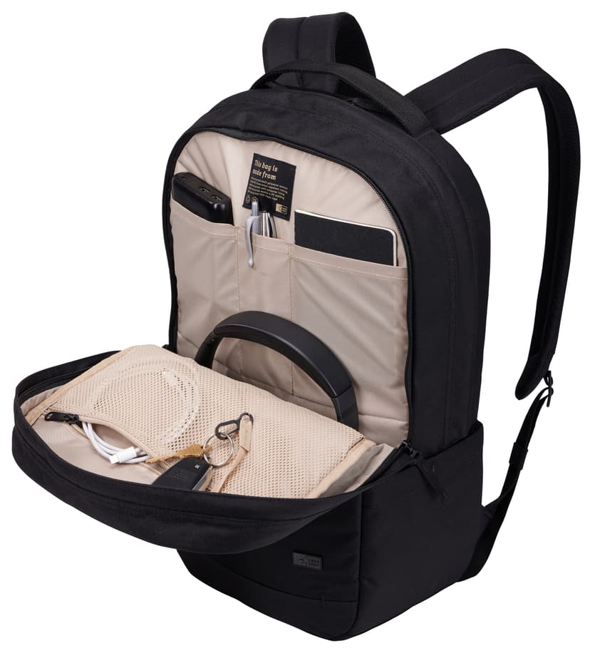 Case Logic Invigo Eco Laptop Backpack 15.6" 15.6" Polyesteri Musta