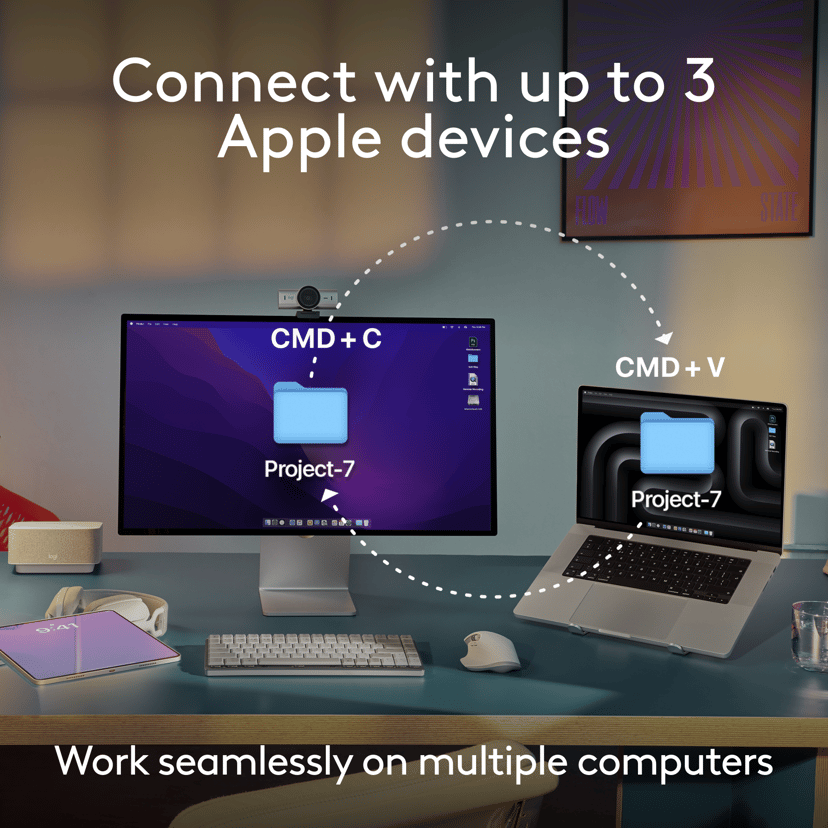 Logitech MX Anywhere 3S for Mac Bluetooth Mus Grå
