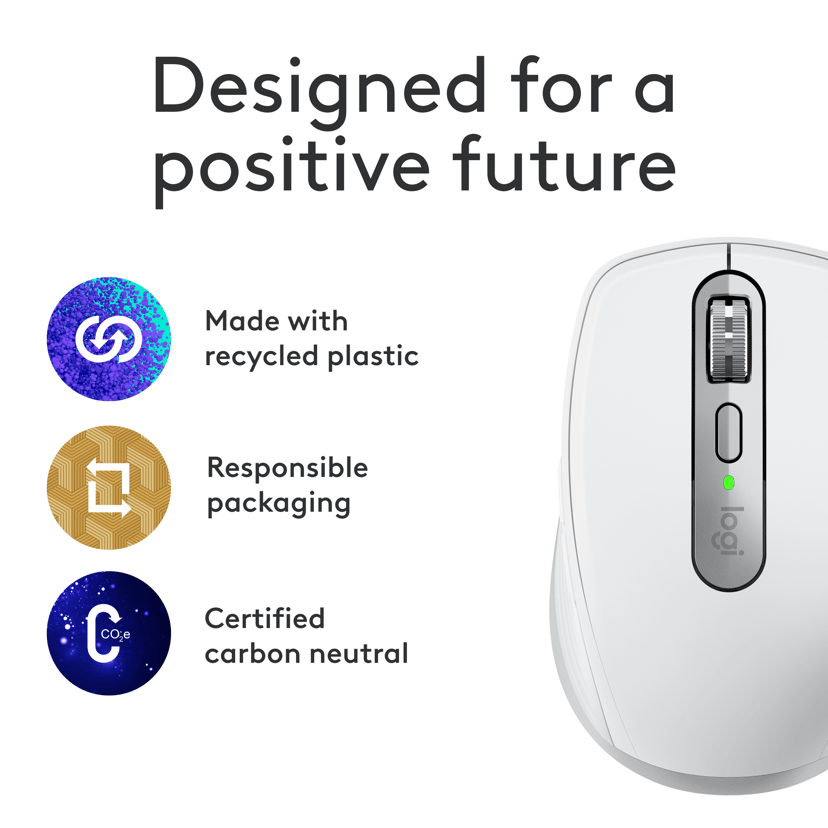 Logitech MX Anywhere 3S för Mac Bluetooth Mus Grå