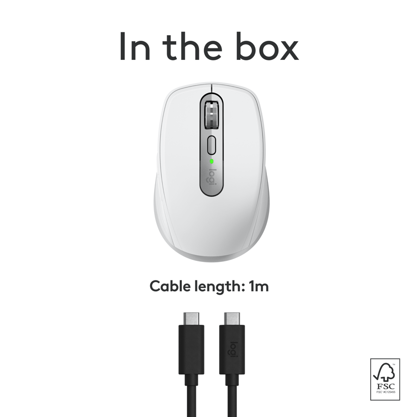 Logitech MX Anywhere 3S for Mac Bluetooth Mus Grå