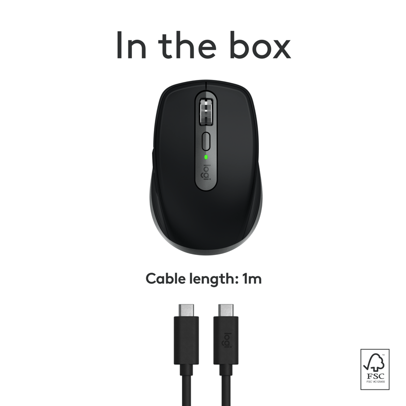 Logitech Mx Anywhere 3s For Mac - Space Grey Bluetooth Mus Stellargrå