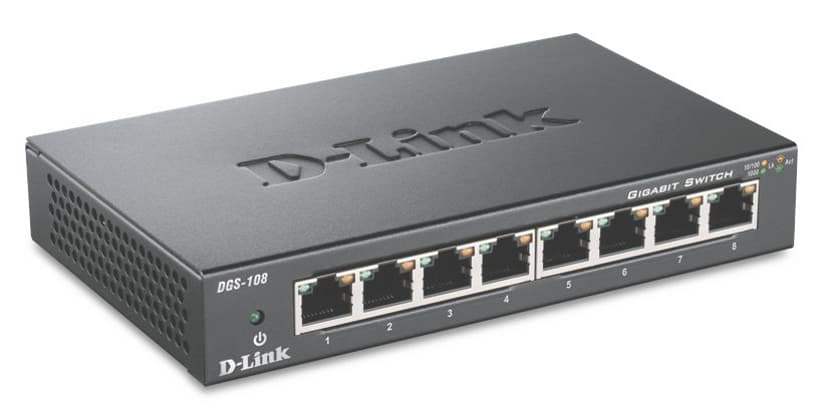D-Link DGS-108 8-Port Gigabit Desktop Switch
