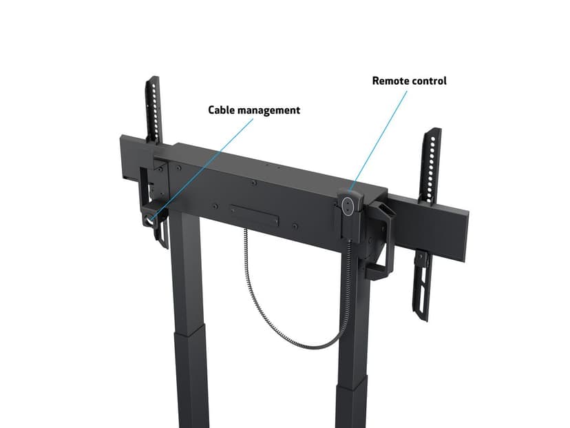 Multibrackets m Motorized Floorstand 60kg 37"-90" Black - (Outlet-vare klasse 2)