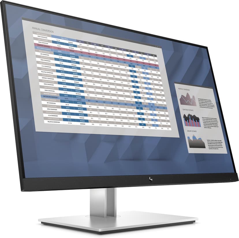 HP E-Series E27 G4 tietokoneen litteä näyttö 68,6 cm (27") 1920 x 1080 pikseliä Full HD LED musta 27" 1920 × 1080pixels IPS 16:9 60Hz