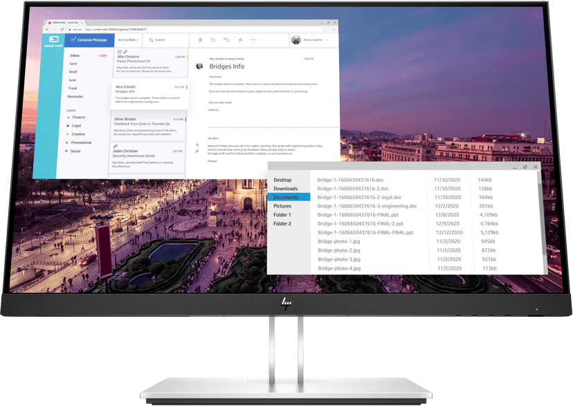 HP E23 G4 23" FHD IPS 16:9 23" 1920 × 1080pixels IPS 16:9 60Hz