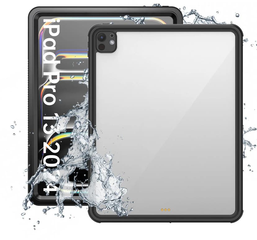 Armor-X Vattentätt, stöt- och dammsäkert fodral iPad Pro 13" (M4), iPad Pro 13" (M5) Svart