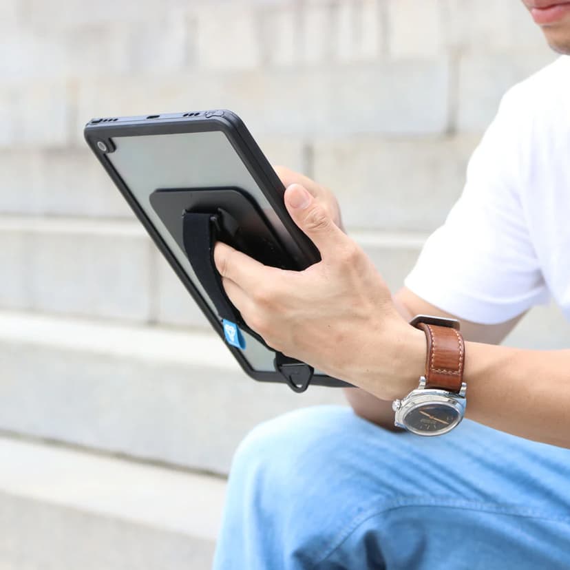 Armor-X Waterproof, Shock & Dust Proof Case With Handstrap & Kickstand - (Löytötuote luokka 2) iPad Air 11" (M2), iPad Air 11" (M3) Musta