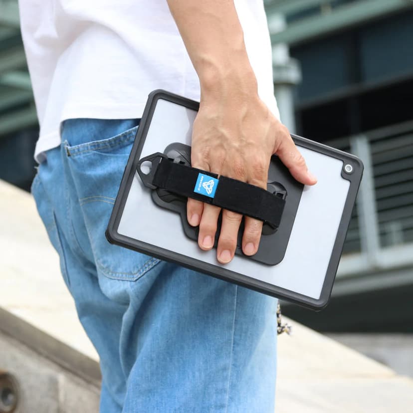 Armor-X Vattentätt, stöt- och dammsäkert fodral med handrem och kickstand iPad Pro 11" (2024) Svart