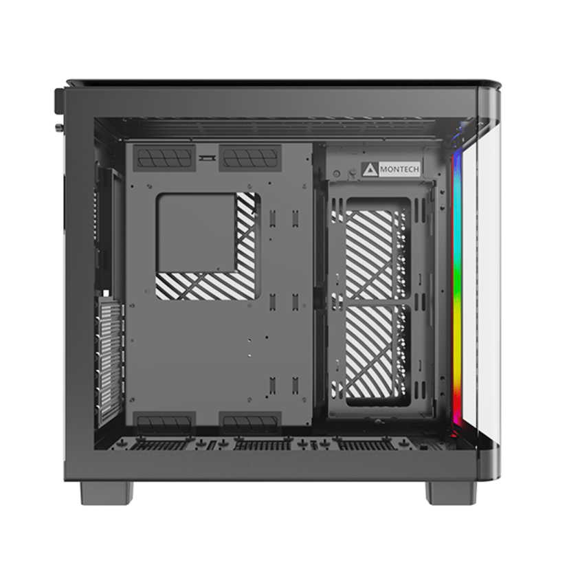 Montech King 95 Curved Glass Midi Tower Sort