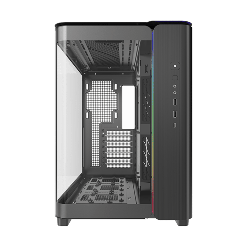 Montech King 95 Curved Glass Midi Tower Sort