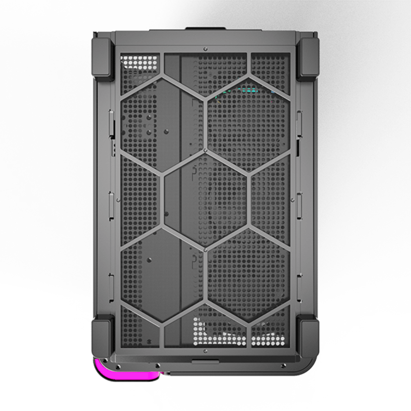 Montech King 95 Pro Curved Glass 6x ARGB +HUB Midi Tower Sort