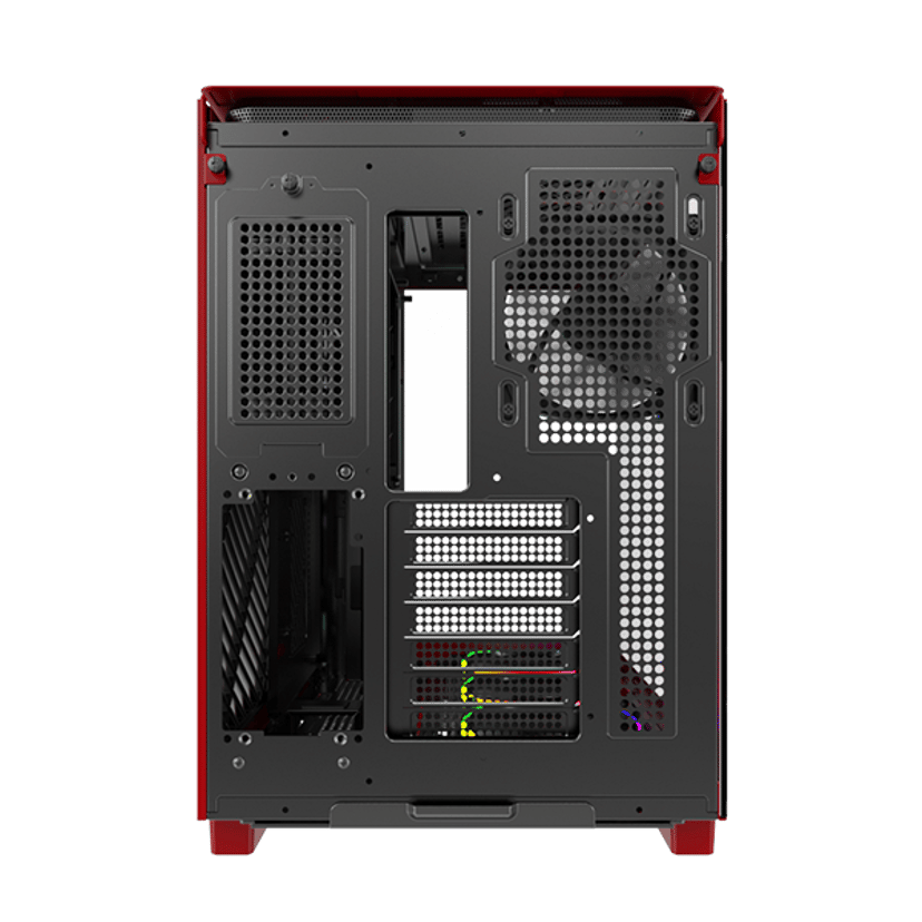 Montech King 95 Pro Curved Glass 6x ARGB +HUB Midi Tower Punainen