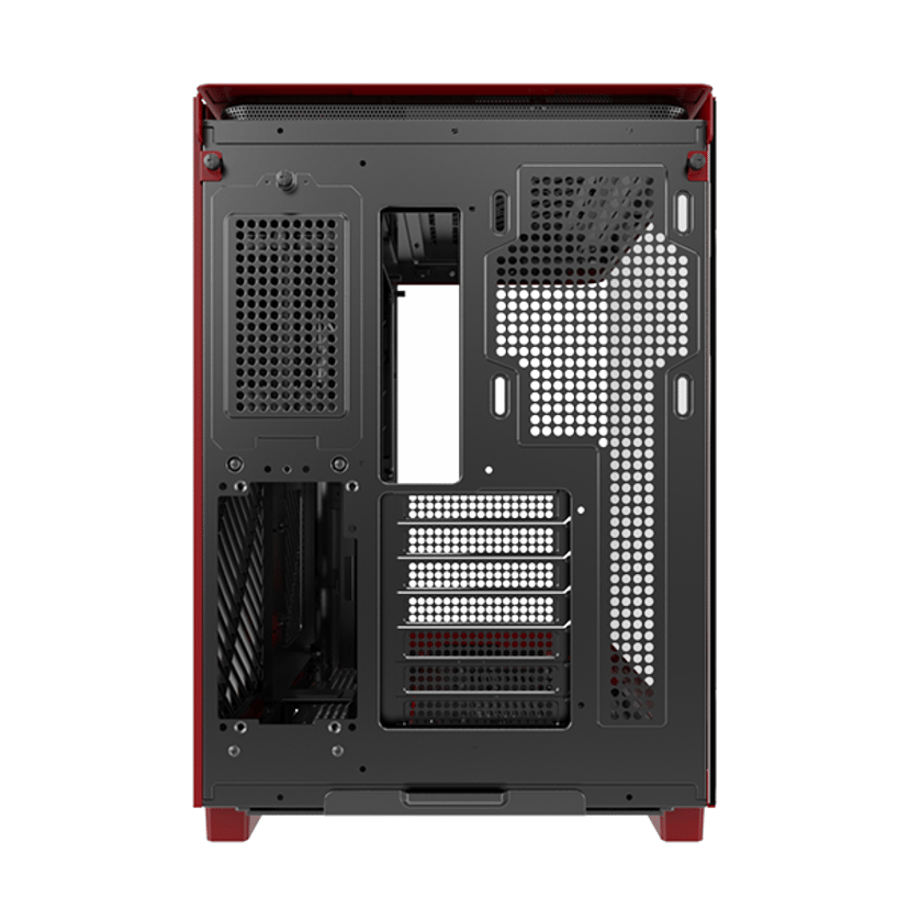 Montech King 95 Curved Glass Midi Tower Rød