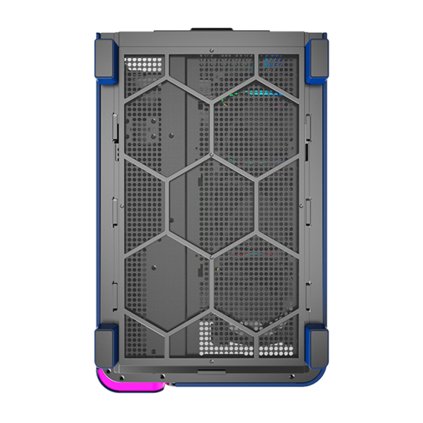 Montech King 95 Pro Curved Glass 6x ARGB +HUB Midi Tower Blå