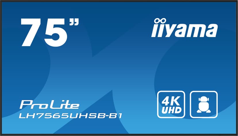iiyama ProLite LH7575UHS-B1AG 75" UHD IPS 16:9 75" IPS 500cd/m² 3840 × 2160pixels