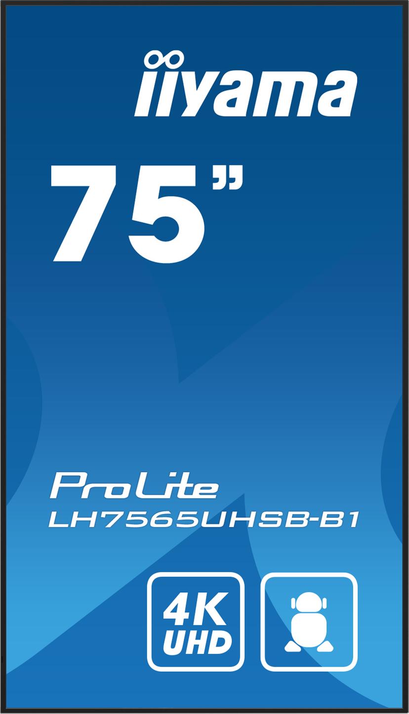 iiyama ProLite LH7575UHS-B1AG 75" UHD IPS 16:9 75" IPS 500cd/m² 3840 x 2160pixels