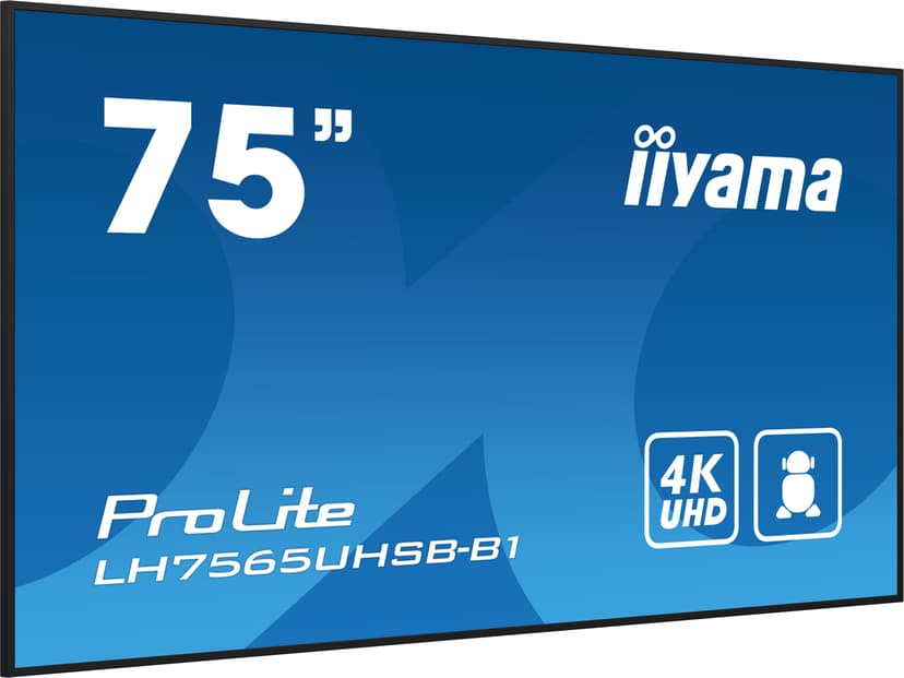 iiyama ProLite LH7575UHS-B1AG 75" UHD IPS 16:9 75" IPS 500cd/m² 3840 × 2160pixels