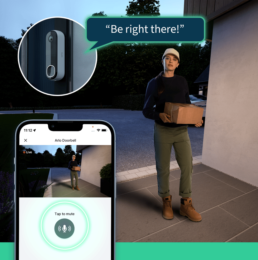 Arlo Essential trådlös videodörrklocka HD