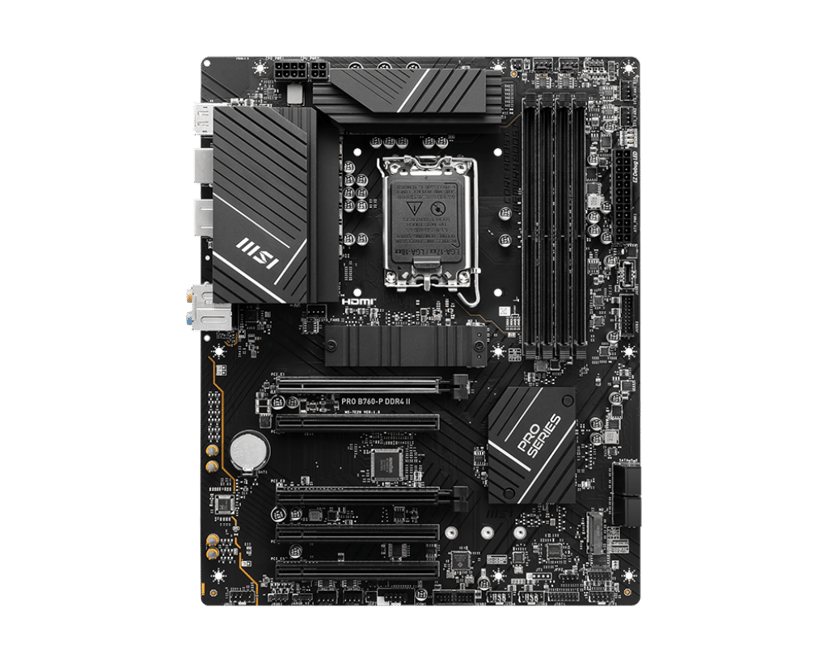 MSI Pro B760-P DDR4 II LGA 1700 ATX Hovedkort