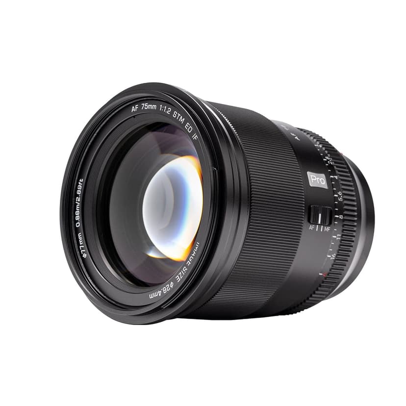 Viltrox AF 75/1.2 XF kameraobjektiv MILC Standardlinse Sort