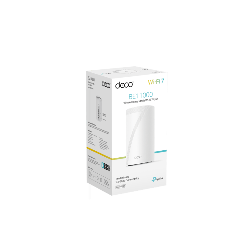 TP-Link Deco BE65 5G WiFi 7 Mesh System 1-Pack - (Fyndvara klass 2)
