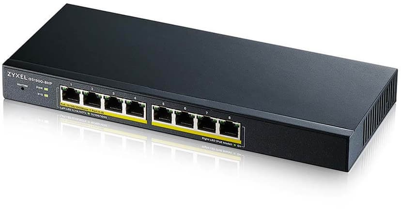 Zyxel GS1900-8HP 8-Port PoE 70W Switch
