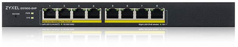 Zyxel GS1900-8HP 8-Port PoE 70W Switch