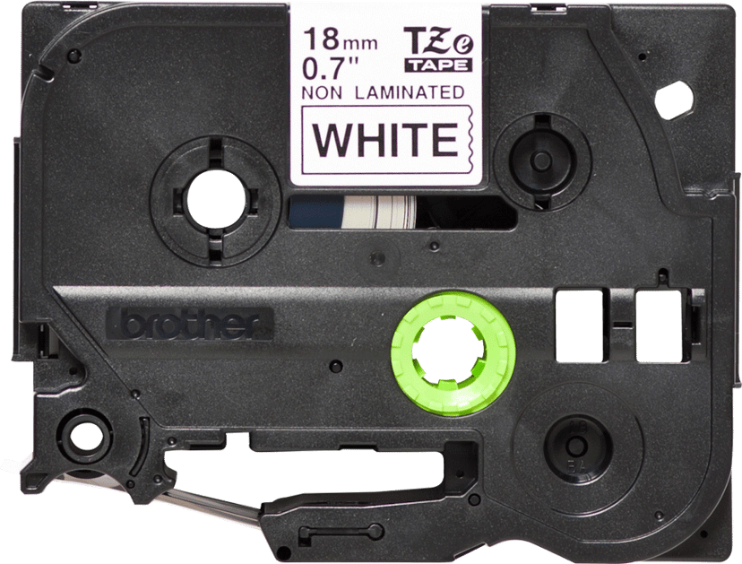 Brother Tape 18 mm TZe-N241 Svart/hvit Ikke-laminert
