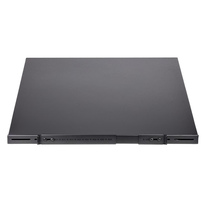 Startech 19" 1U rackhylle justerbar 19,5-38" 150 kg svart