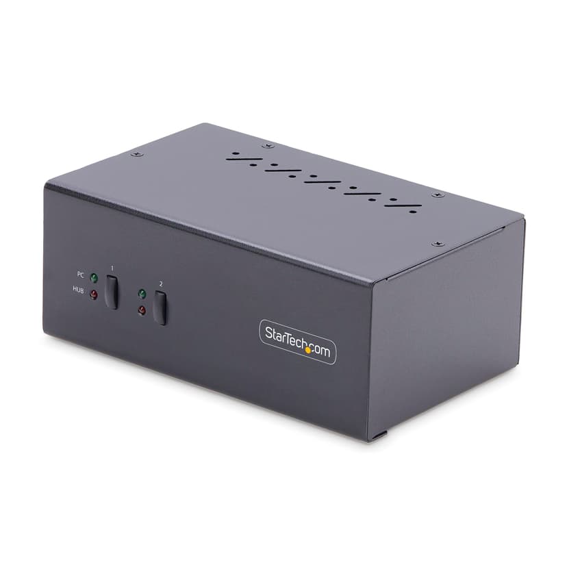 Startech 2-portars Dual-Display Displayport KVM-switch 4K med USB & Audio